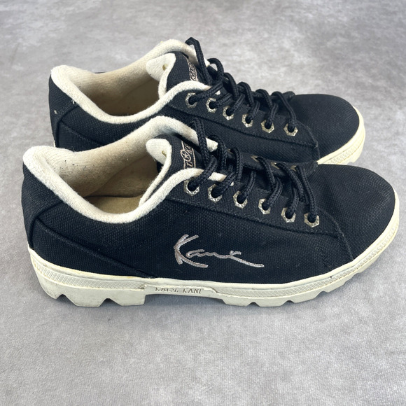 Vtg Karl Kani Sz 7 Sneakers 90s Hip Hop Streetwear Retro Canvas Shoes Y2K Kicks main image 8